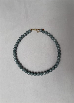 Jade halskæde Steel Blue By ANTHON